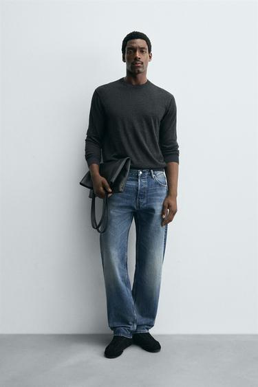 STRAIGHT FIT JEANS - Blue by Zara