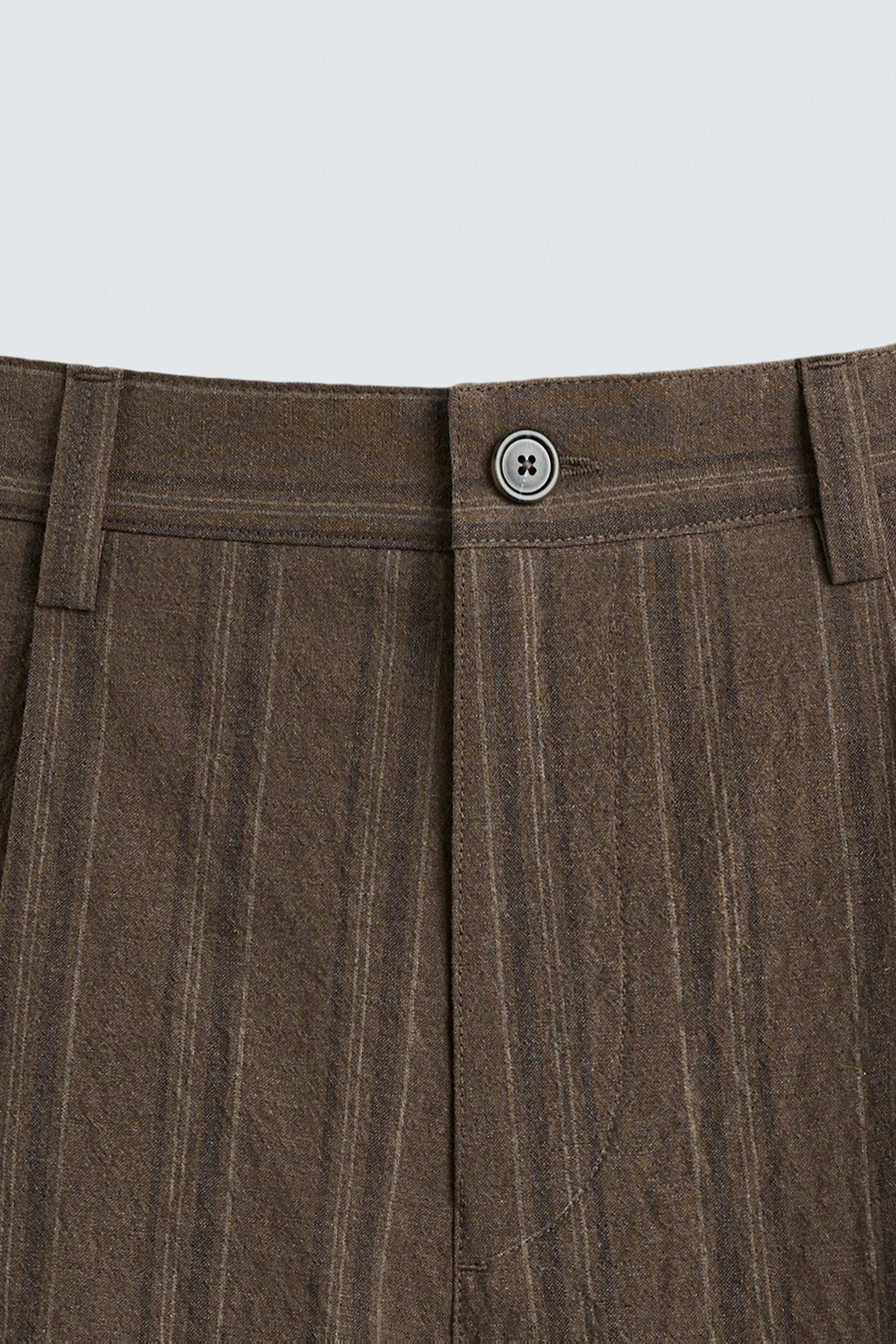 BERMUDA REGULAR FIT RAYURES