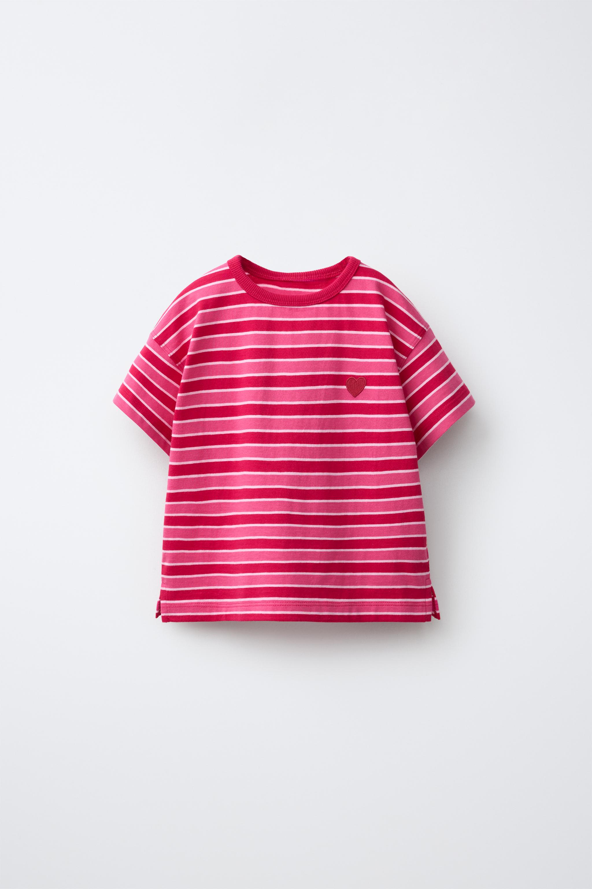 STRIPED T-SHIRT — Red