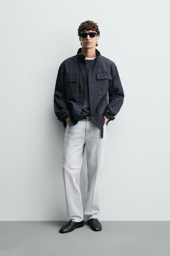 STRUCTURED POCKET OVERSHIRT from Zara - $99.90
