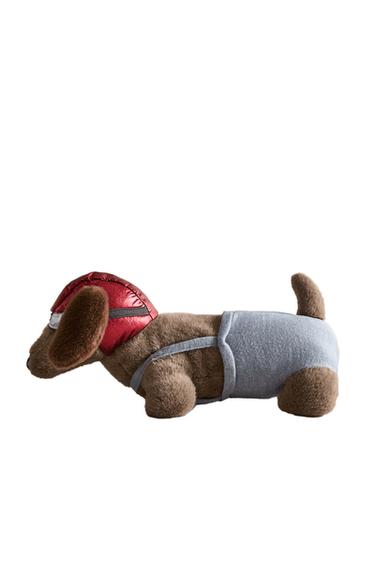 PELUCHE INFANTIL PERRO TECKEL AVIADOR - Multicolor de Zara