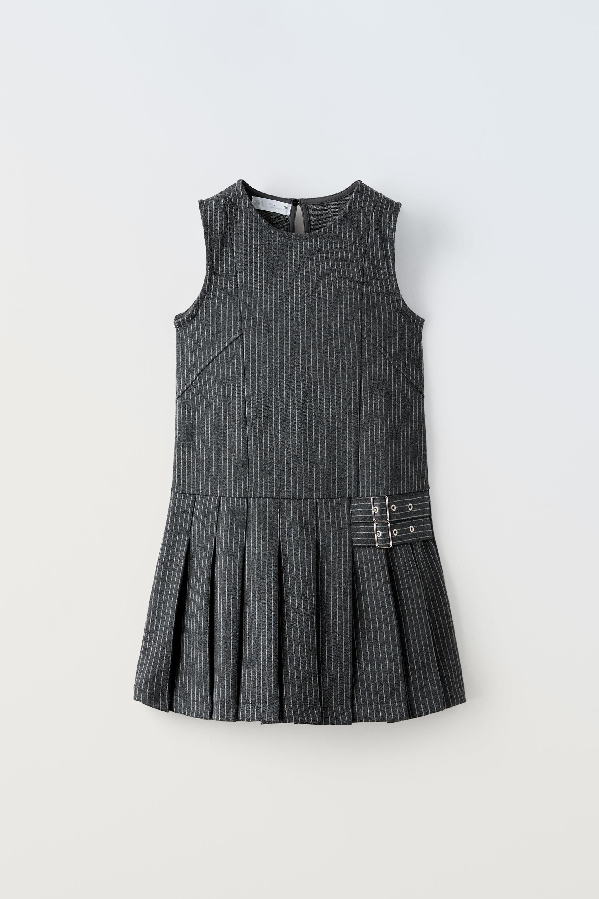 zara short pinstripe dress