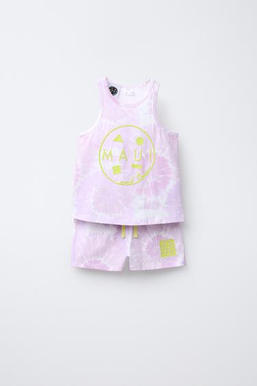 6-14 YEARS/ MAUI & SONS ® TIE-DYE PYJAMAS - Mauve by Zara