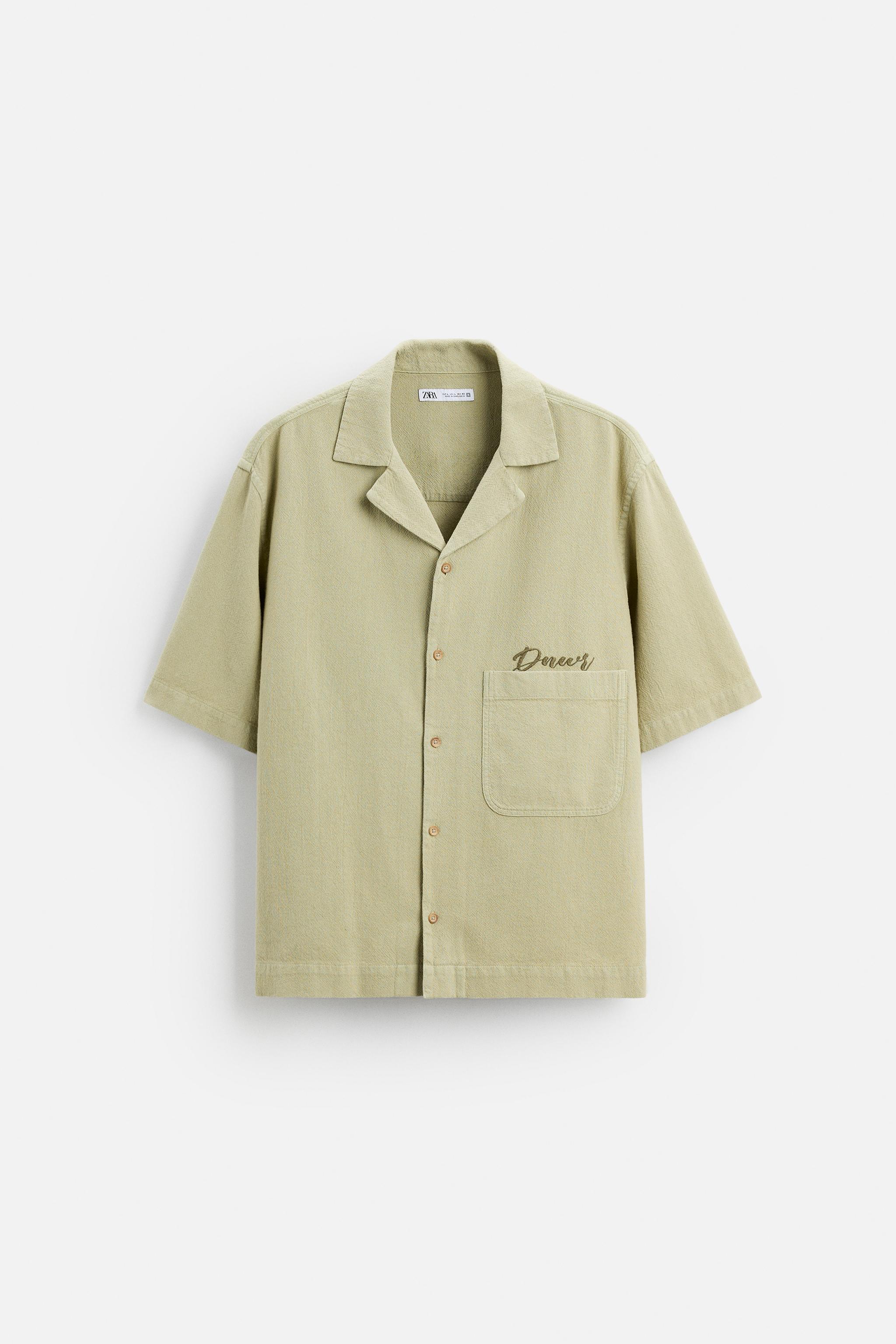 STRUCTURED EMBROIDERED SHIRT