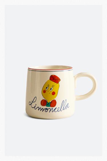 كوب بورسلين مرصع بأطفال وحيوانات من المرصد - متعدد الألوان الخاص بـ Zara