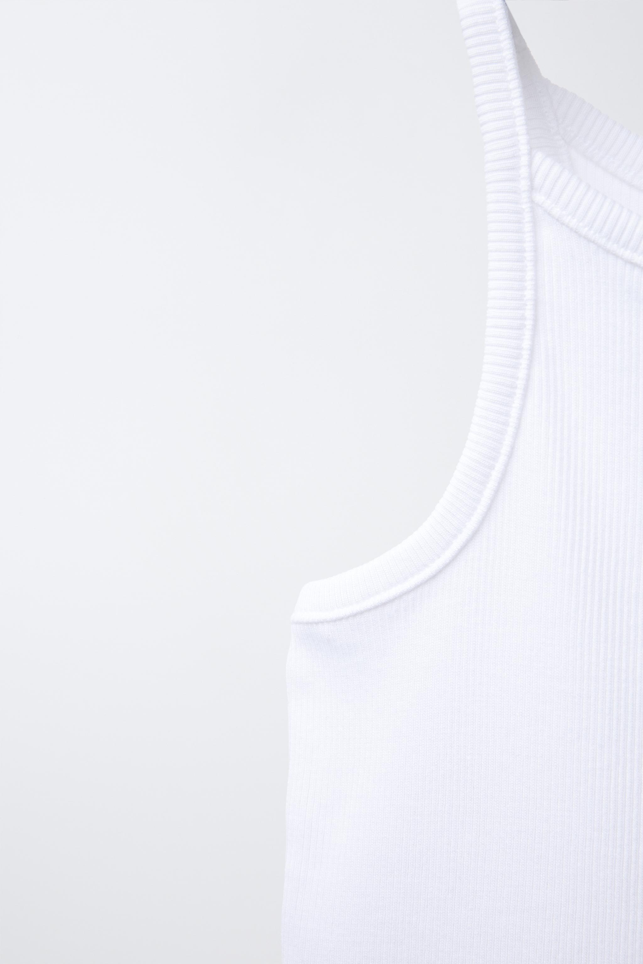 トップス theredthread S stamp bare tops white theredthread S stamp bare tops white