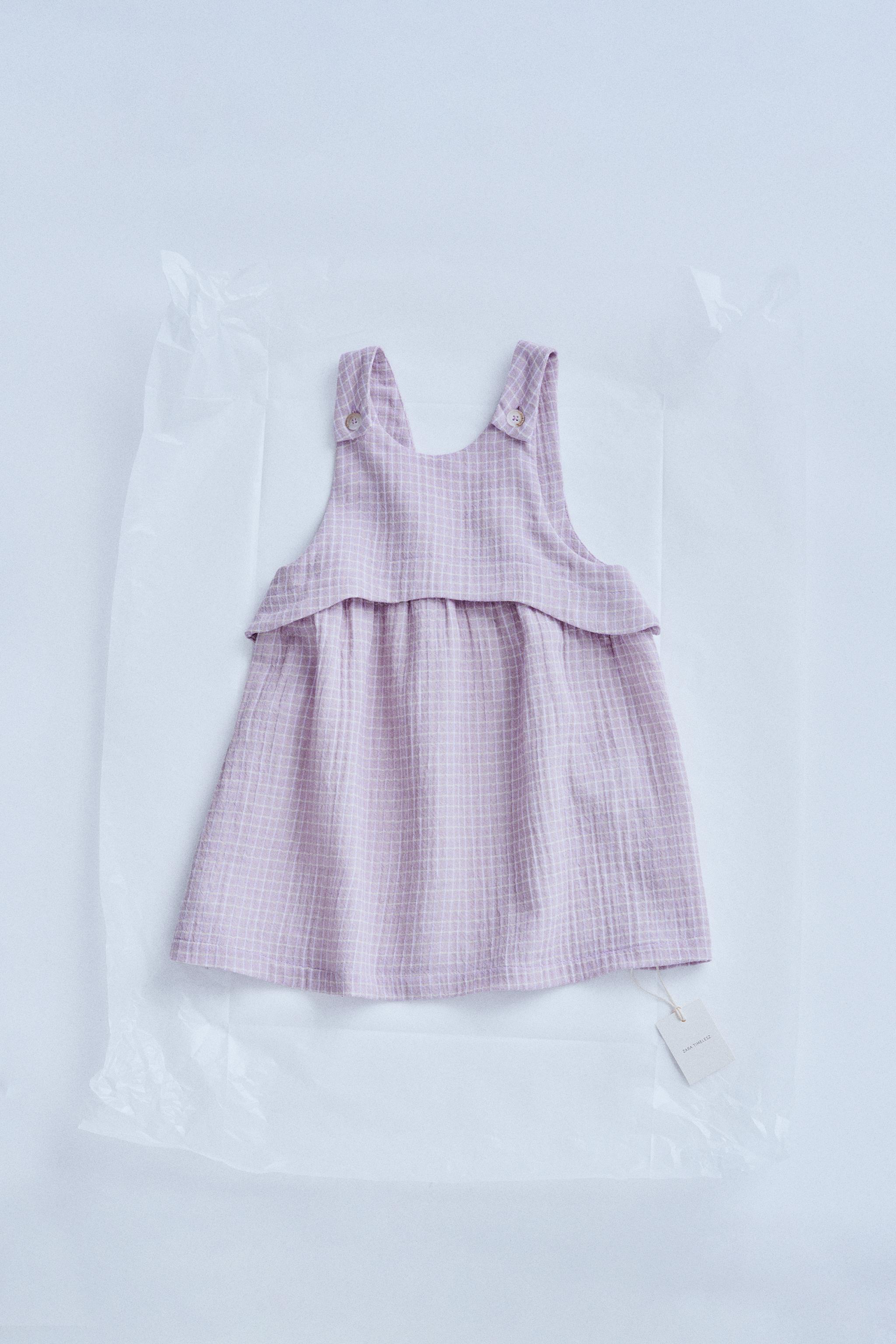ZARA TIMELESS - チェック柄ストラップワンピース - リラ | ZARA