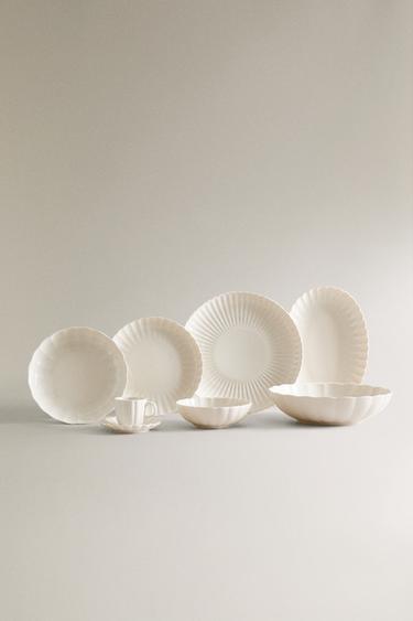 SERVICE DE TABLE EN PORCELAINE FESTÍN - ÉCRU/JAUNE de Zara - Image 1