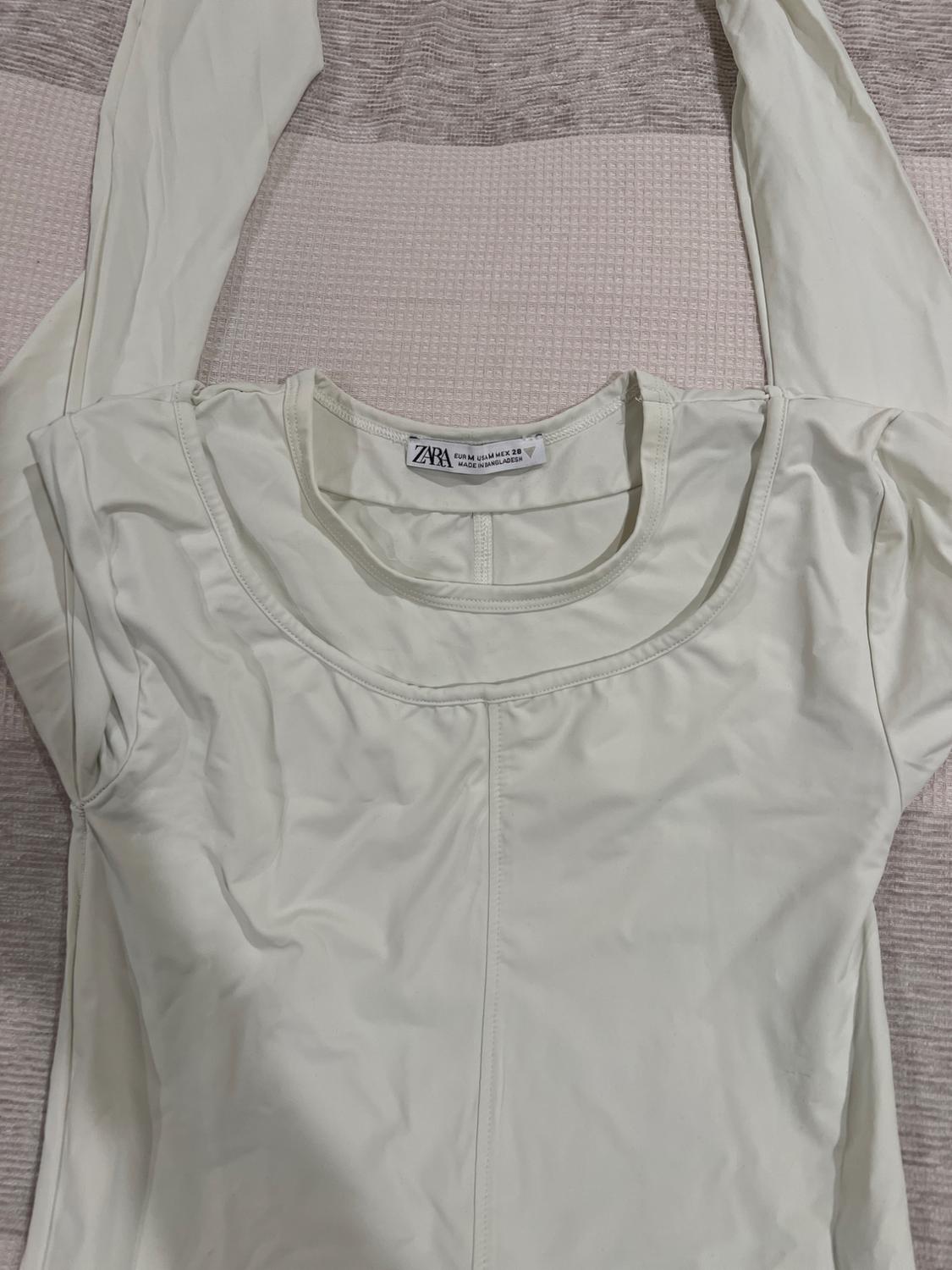 WASHED EFFECT FLARED INTERLOCK PANTS - Image 3