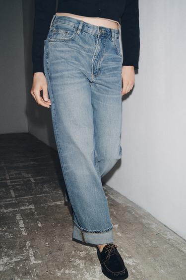 ДЖИНСИ ZW COLLECTION BAGGY СЕРЕДНЬОЇ ПОСАДКИ - Блакитний Zara