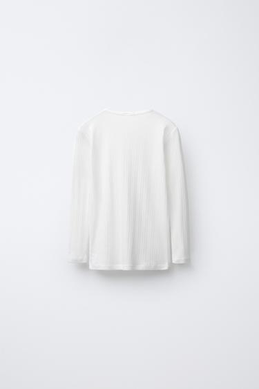 AGE 2-6/ 2-PACK OF POINTELLE T-SHIRTS - Oyster-white by Zara - Image 2