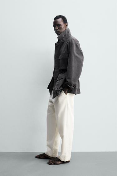 BLOUSON TECHNIQUE À POCHES UTILITY - Gris anthracite de Zara - Image 3