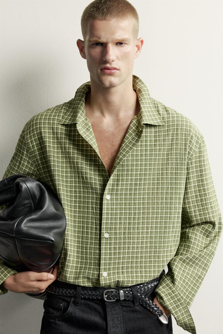 Camisa de cuadros fluidos 5