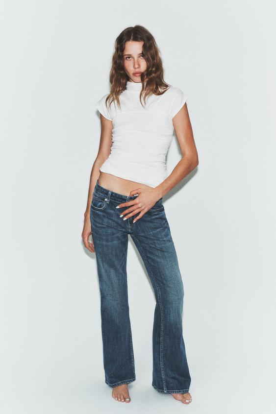 TRF LOW-RISE BOOTCUT JEANS