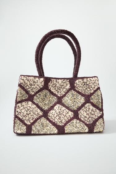 SEQUIN BEADED TOTE BAG - Multicoloured by Zara