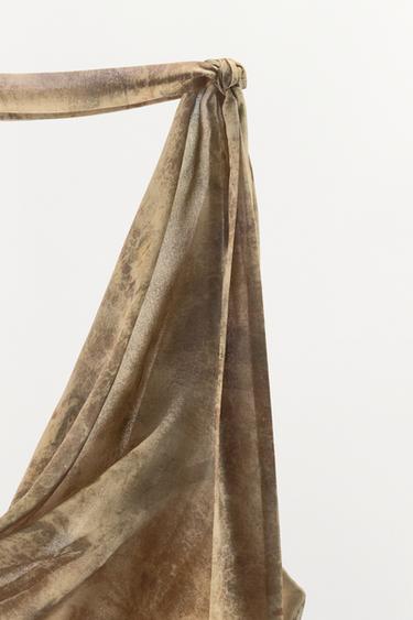 ROBE LONGUE À IMPRIMÉ FLEURI - Beige de Zara - Image 5