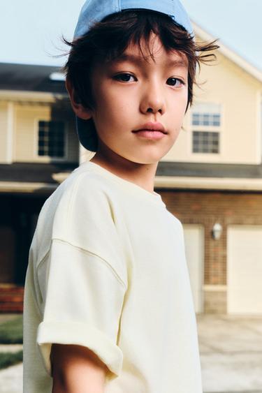 PLAIN T-SHIRT - Light yellow by Zara
