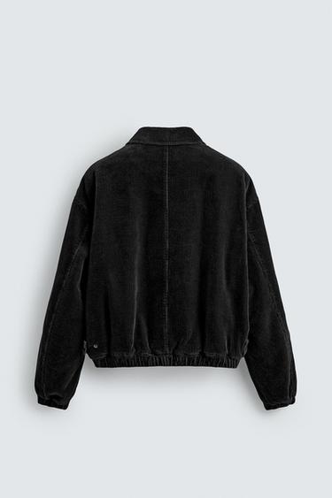 CORDUROY JACKET WITH FIREMAN CLASPS - Black by Zara - Image 8