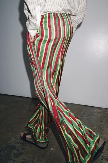 PANTALON DE PYJAMA RAYURES ZW COLLECTION - Multicolore de Zara - Image 4