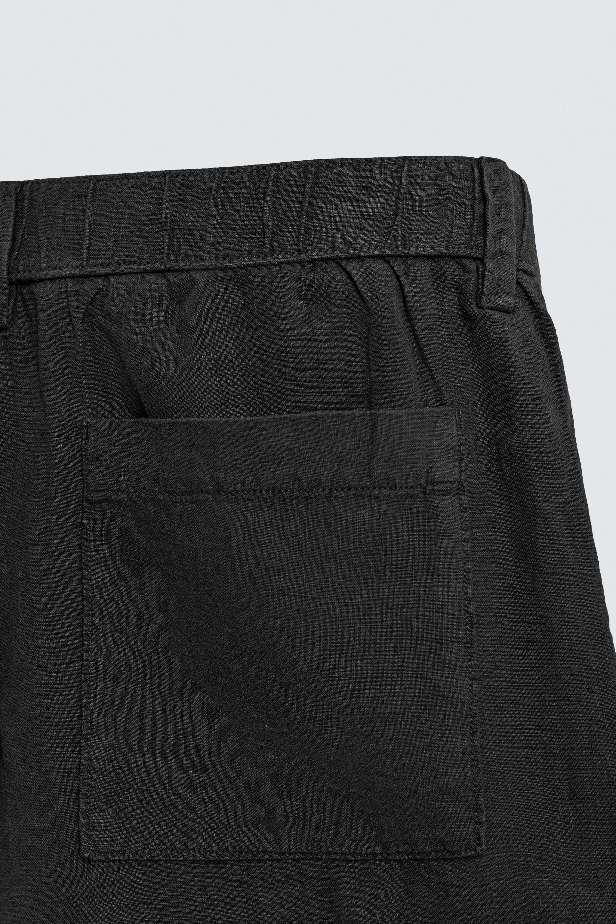 100% LINEN RELAXED FIT SHORTS