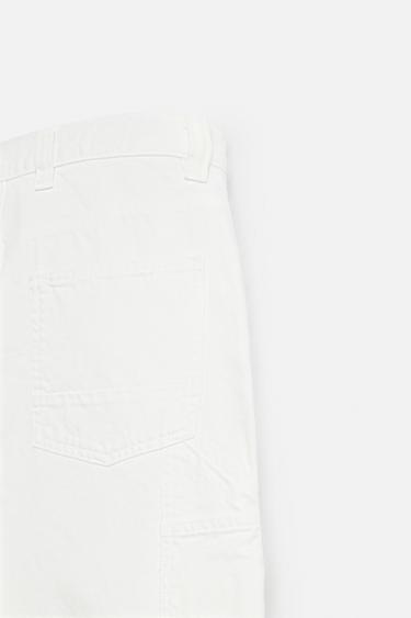 FADED CARPENTER POCKET TROUSERS - Oyster-white by Zara - Image 10