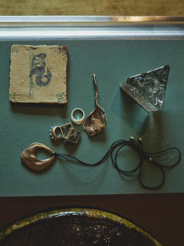 Zara Abstract metal necklace - Silver