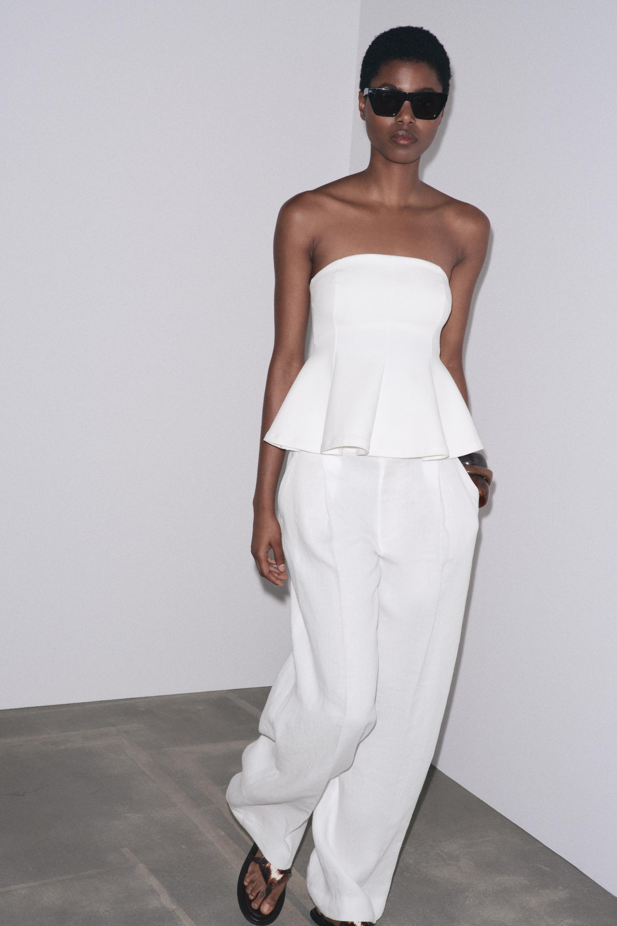 TOP INTERLOCK PÉPLUM