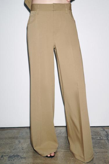 ZW COLLECTION VOLUME TROUSERS - camel by Zara - Image 3