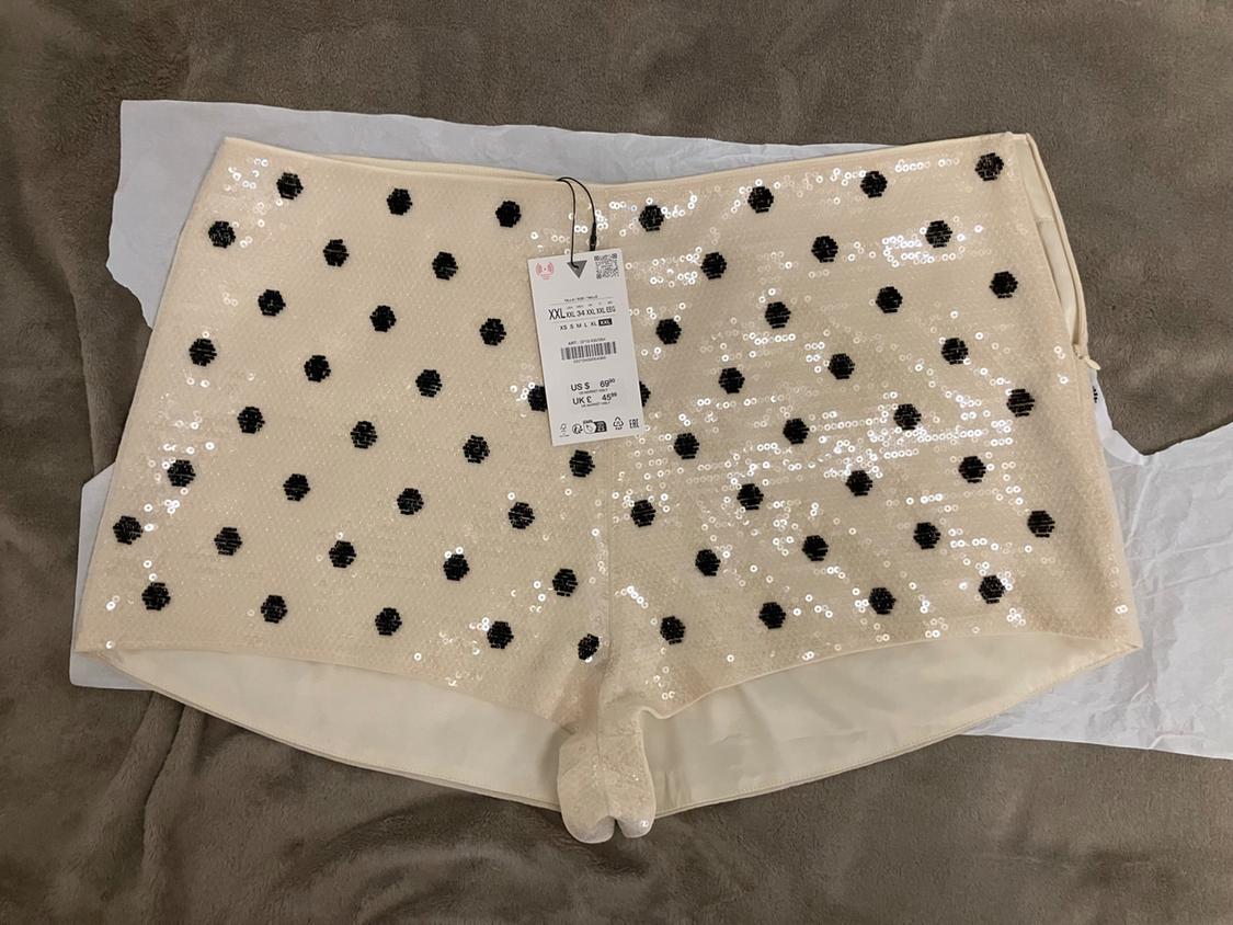 SEQUIN DOT MINI SHORTS - Image 4