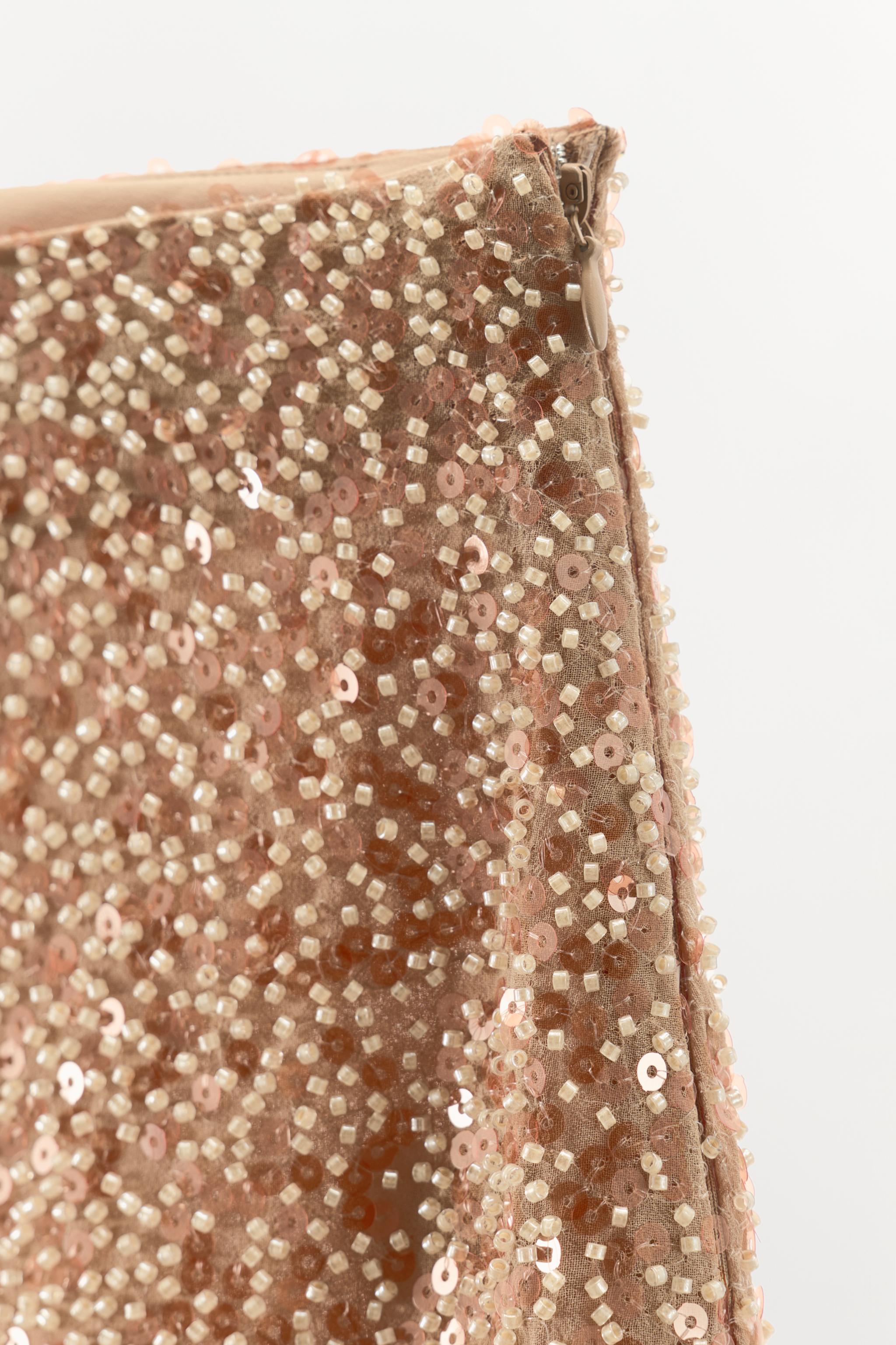 SEQUIN FEATHER SKIRT