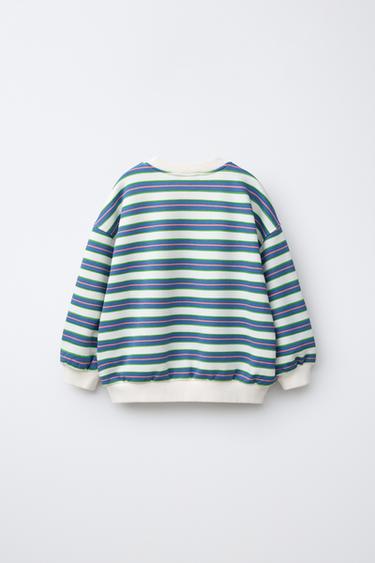 SWEAT À IMPRIMÉ RAYURES - Multicolore de Zara - Image 1