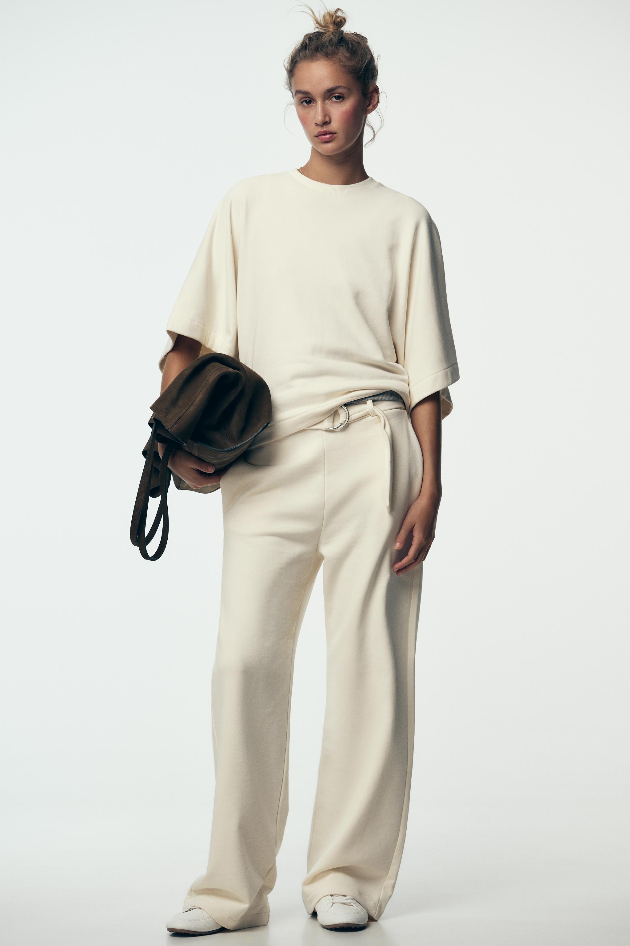 ZARA レース刺繍スウェット ワイドレッグパンツ セットアップ セットアップ – レディース | ZARA 日本