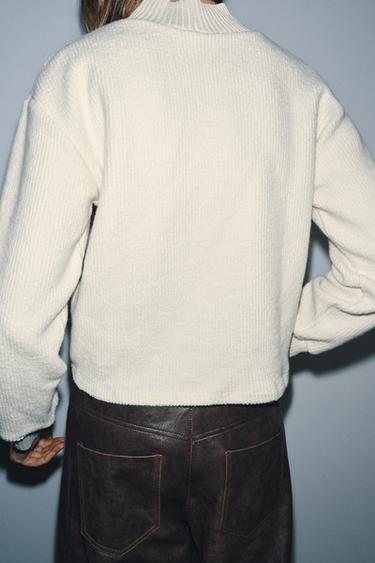 RUSTIC BROOCH SWEATSHIRT - Ecru by Zara - Image 2