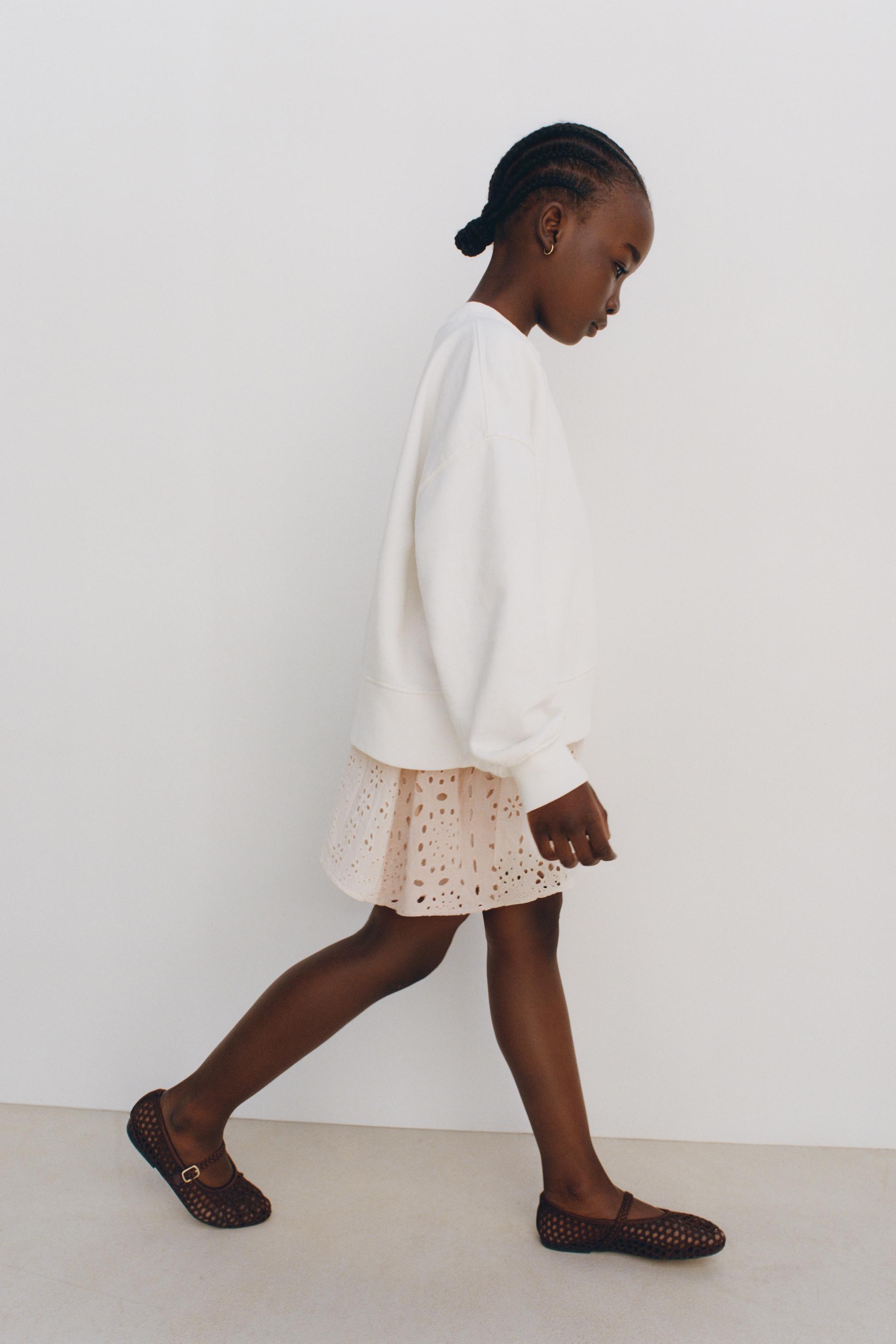 SWISS EMBROIDERY PATCHWORK SKIRT - Beige-pink | ZARA United SWISS EMBROIDERY PATCHWORK SKIRT - Beige-pink | ZARA United