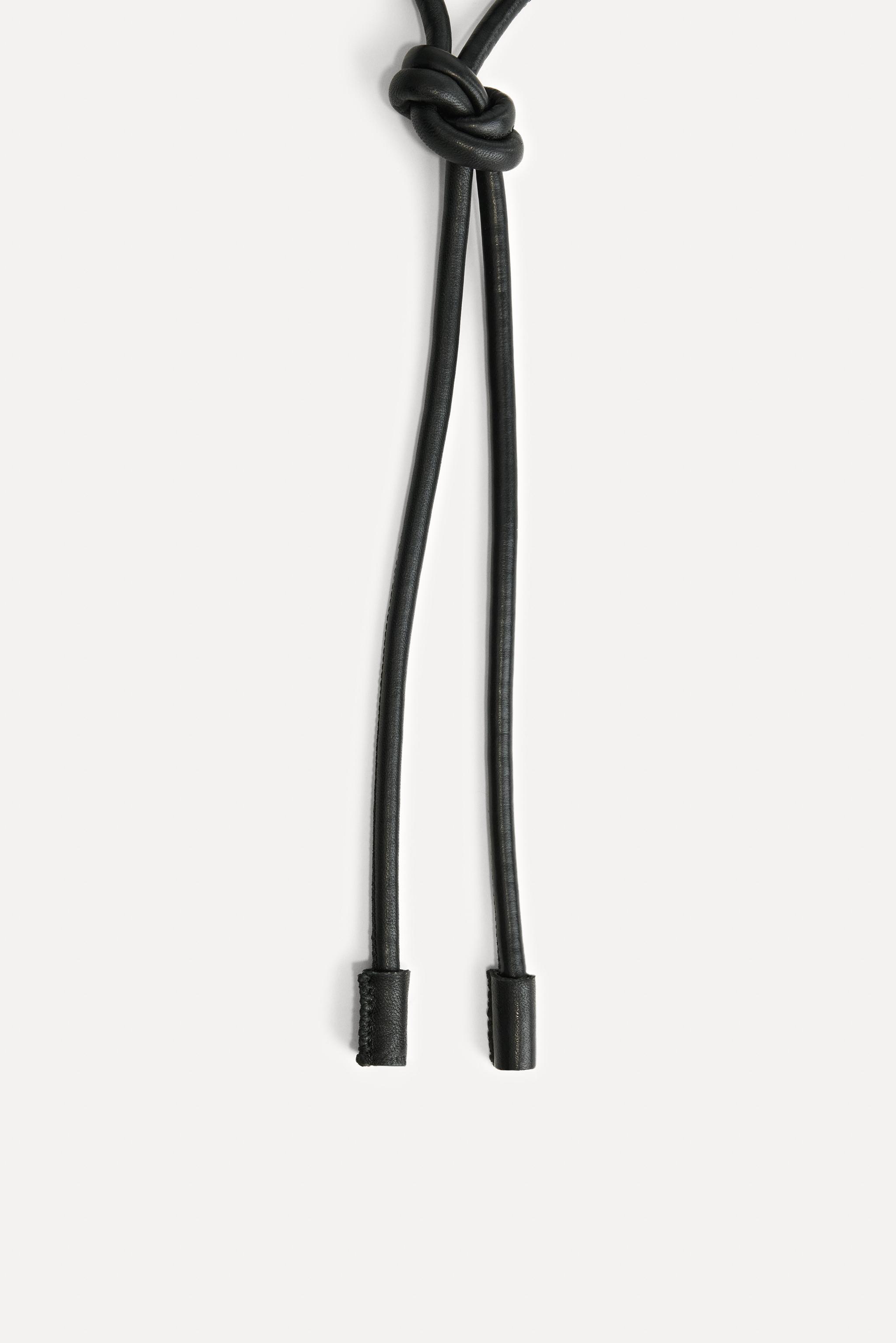 【ZARA】サーキュラーレザーベルト 1736/701 CIRCULAR LEATHER BELT 50TH ANNIVERSARY - Black | ZARA United