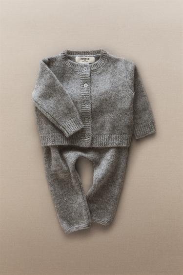 VESTE BÉBÉ CACHEMIRE - Gris de Zara - Image 4