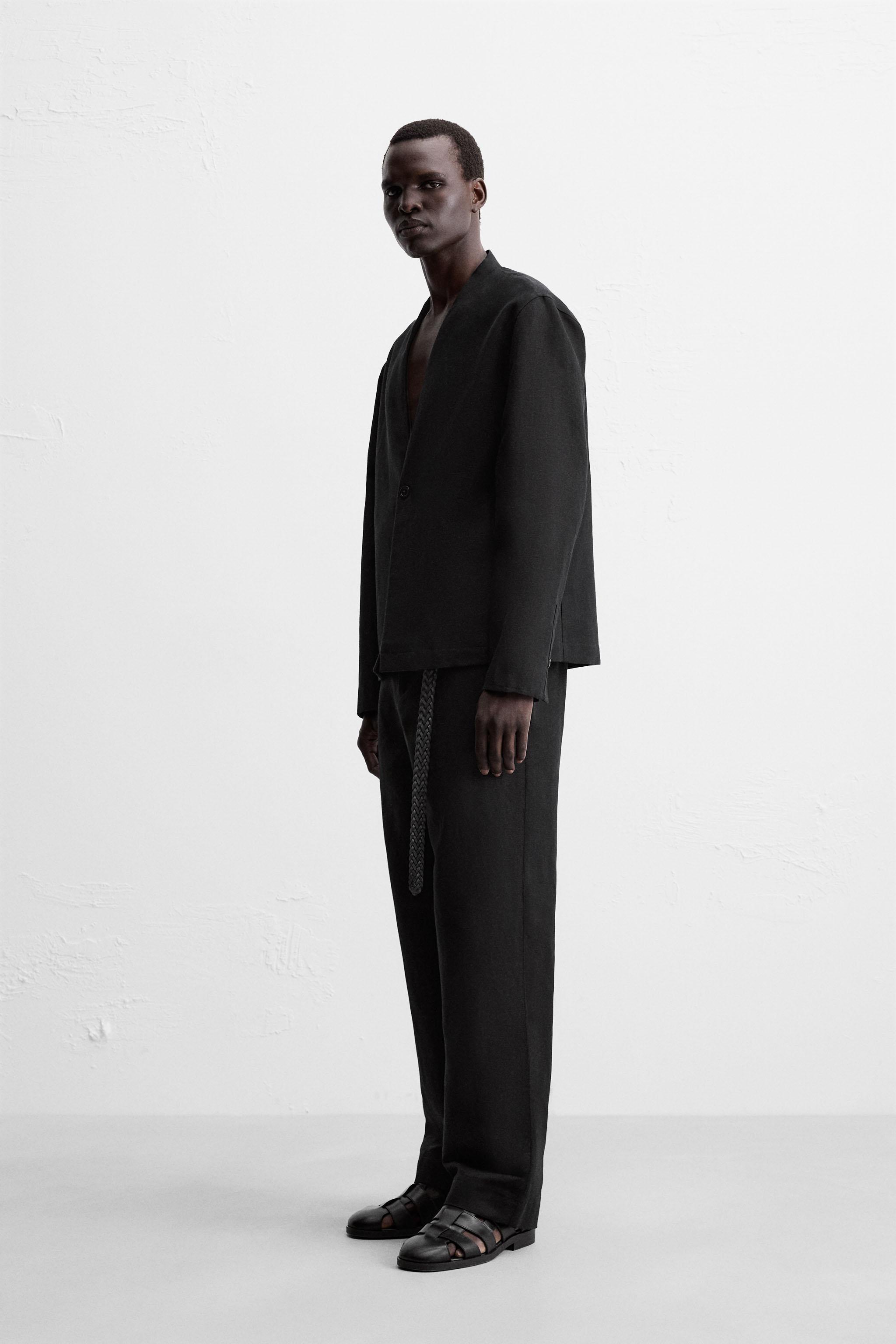 COTTON-LINEN SUIT BLAZER