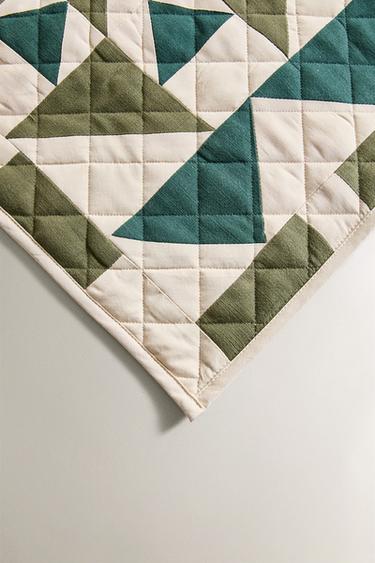 PATCHWORK PLACEMAT - Green by Zara - Image 3