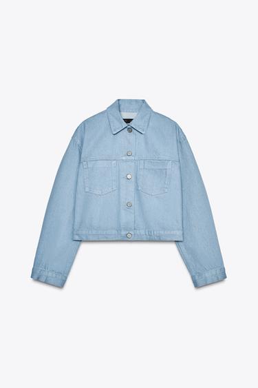 ZW COLLECTION POCKET JACKET - Light blue by Zara - Image 1