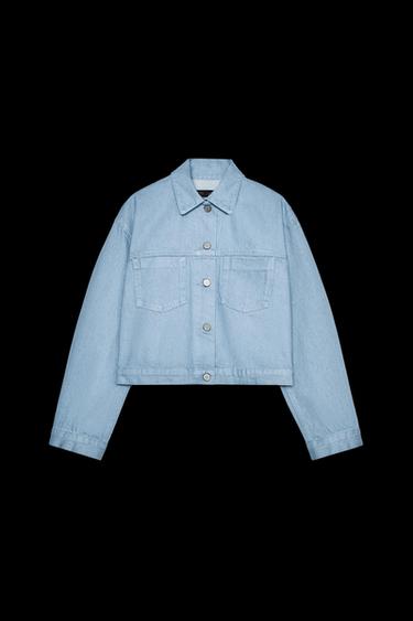 Zara ZW COLLECTION POCKET JACKET - Light blue - Image 0