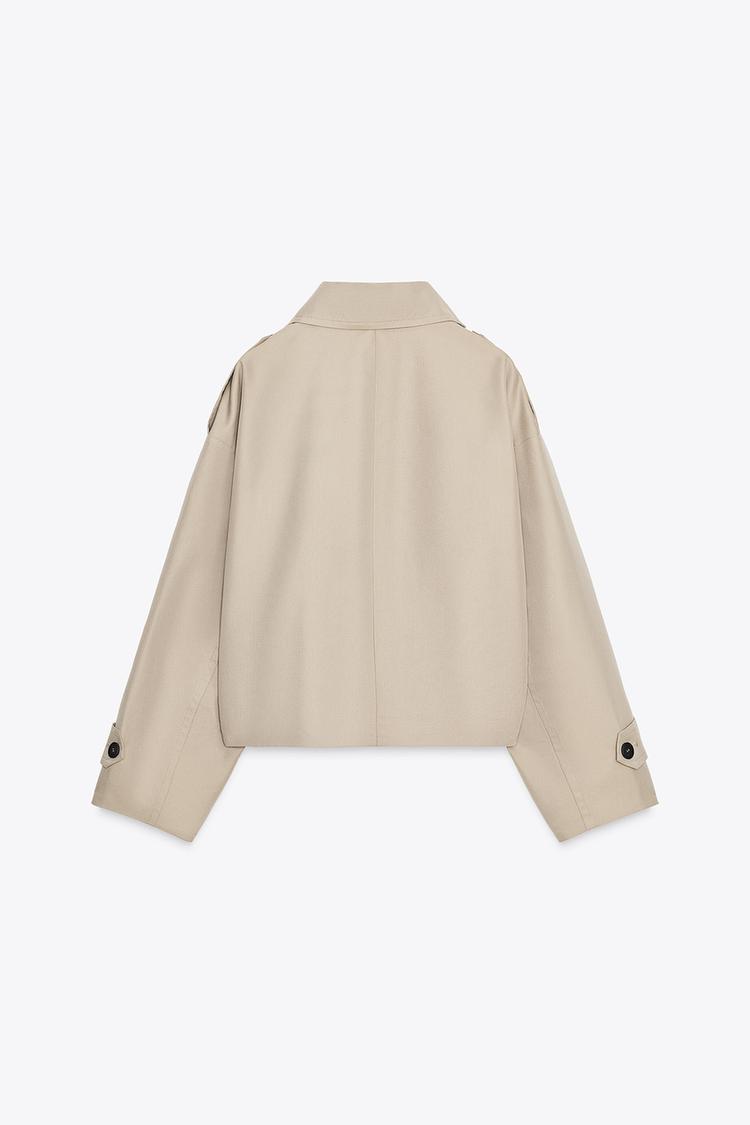 KURZER DOPPELREIHIGER TRENCHCOAT
