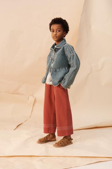 LIMITED EDITION DISTRESSED DENIM JACKET - Navy / White by Zara - Image 2