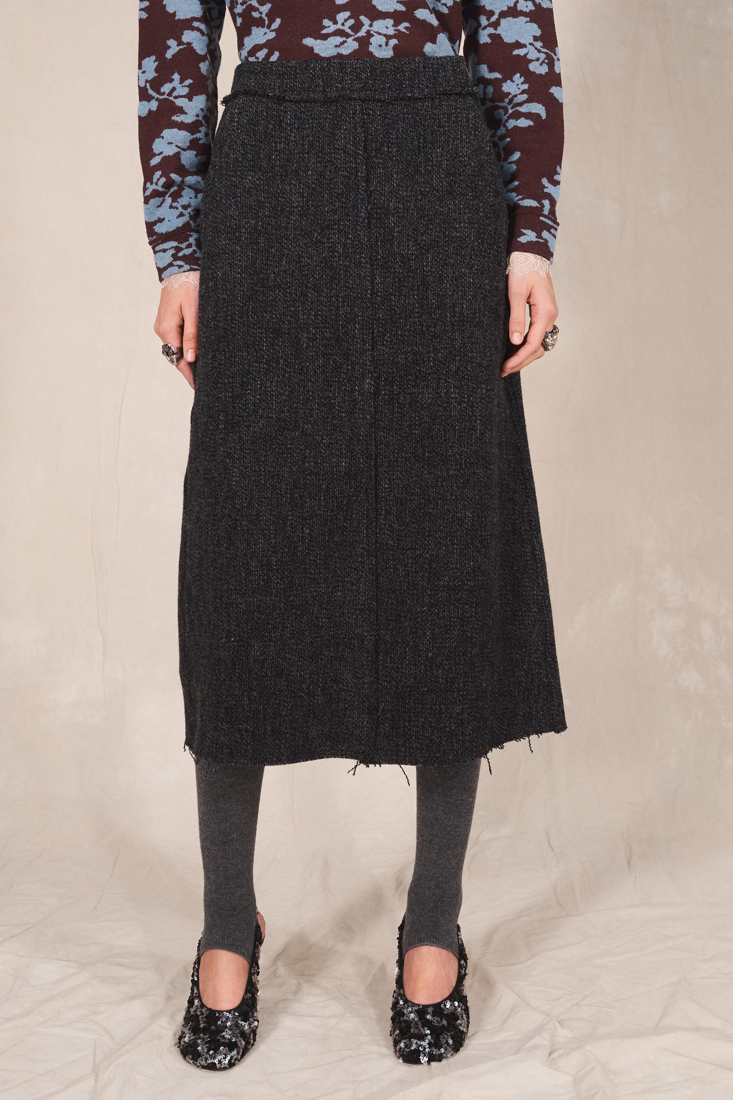 JUPE MIDI 100% LAINE ÉDITION LIMITÉE