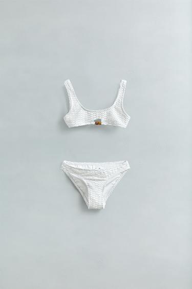 6-14 YEARS/TASSEL STRUCTURE BIKINI - White by Zara - Image 4