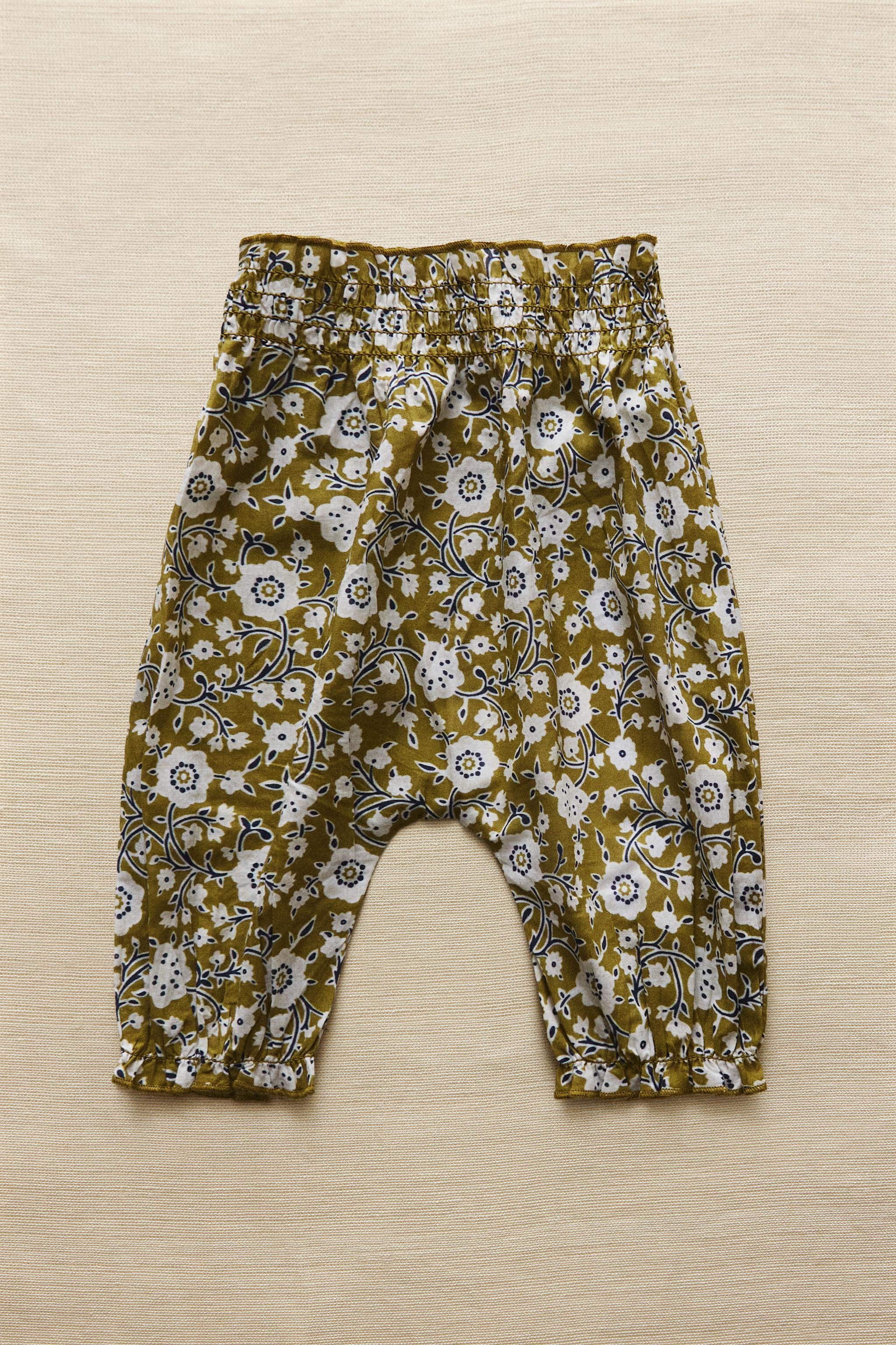 PANTALON BLOOMER BÉBÉ FLEURS