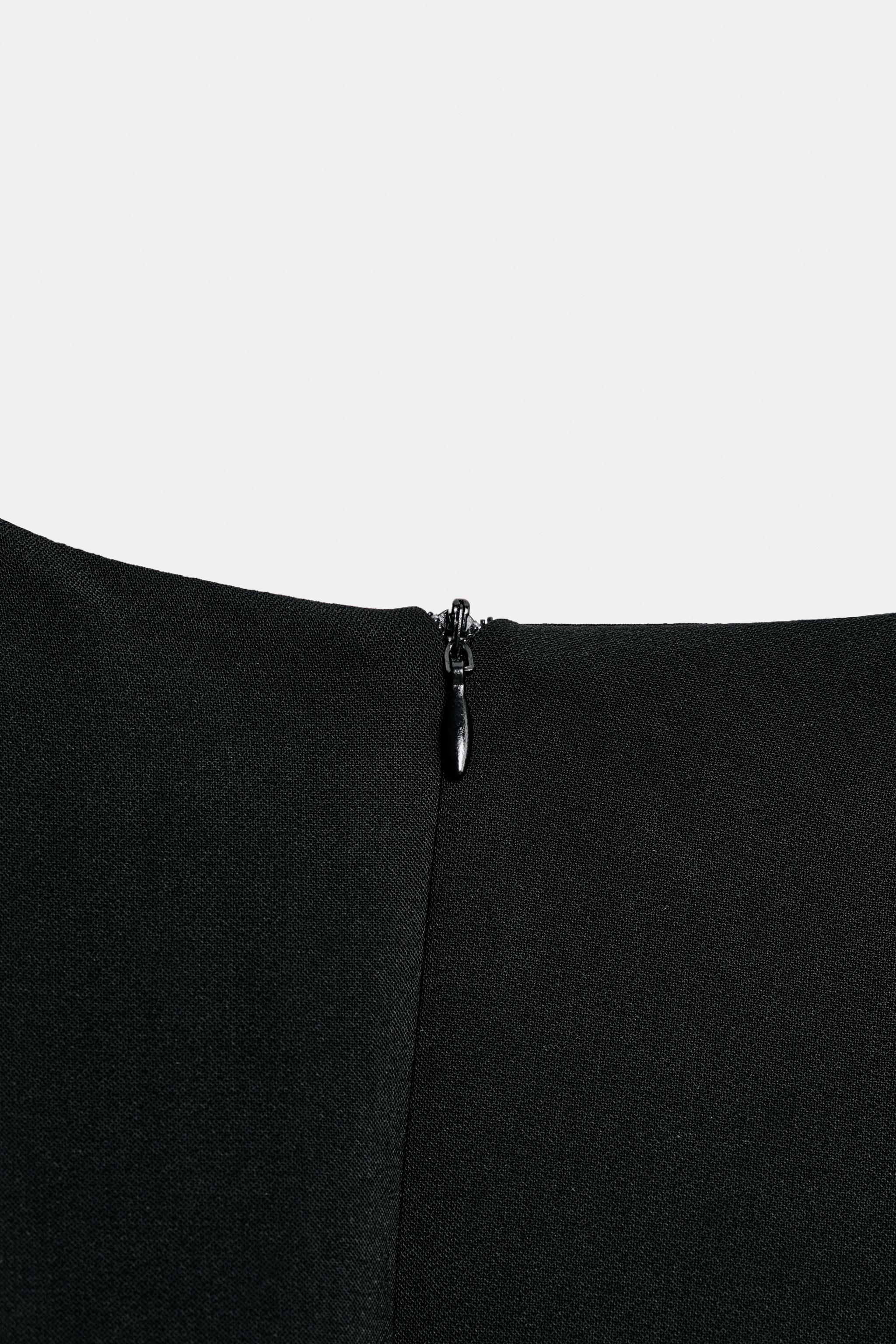 SHOULDER-PAD MINI DRESS