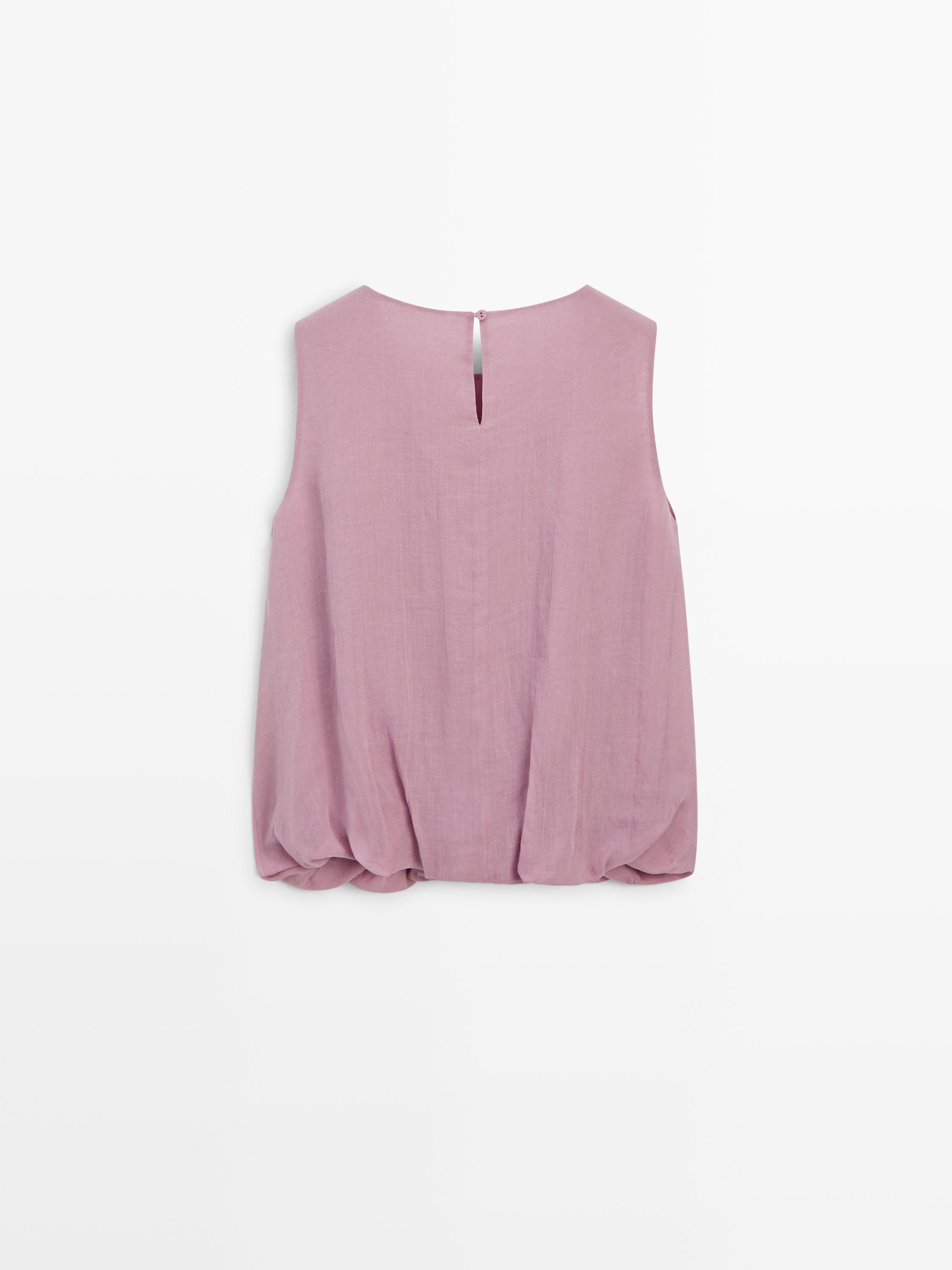 Top sans manches ramie