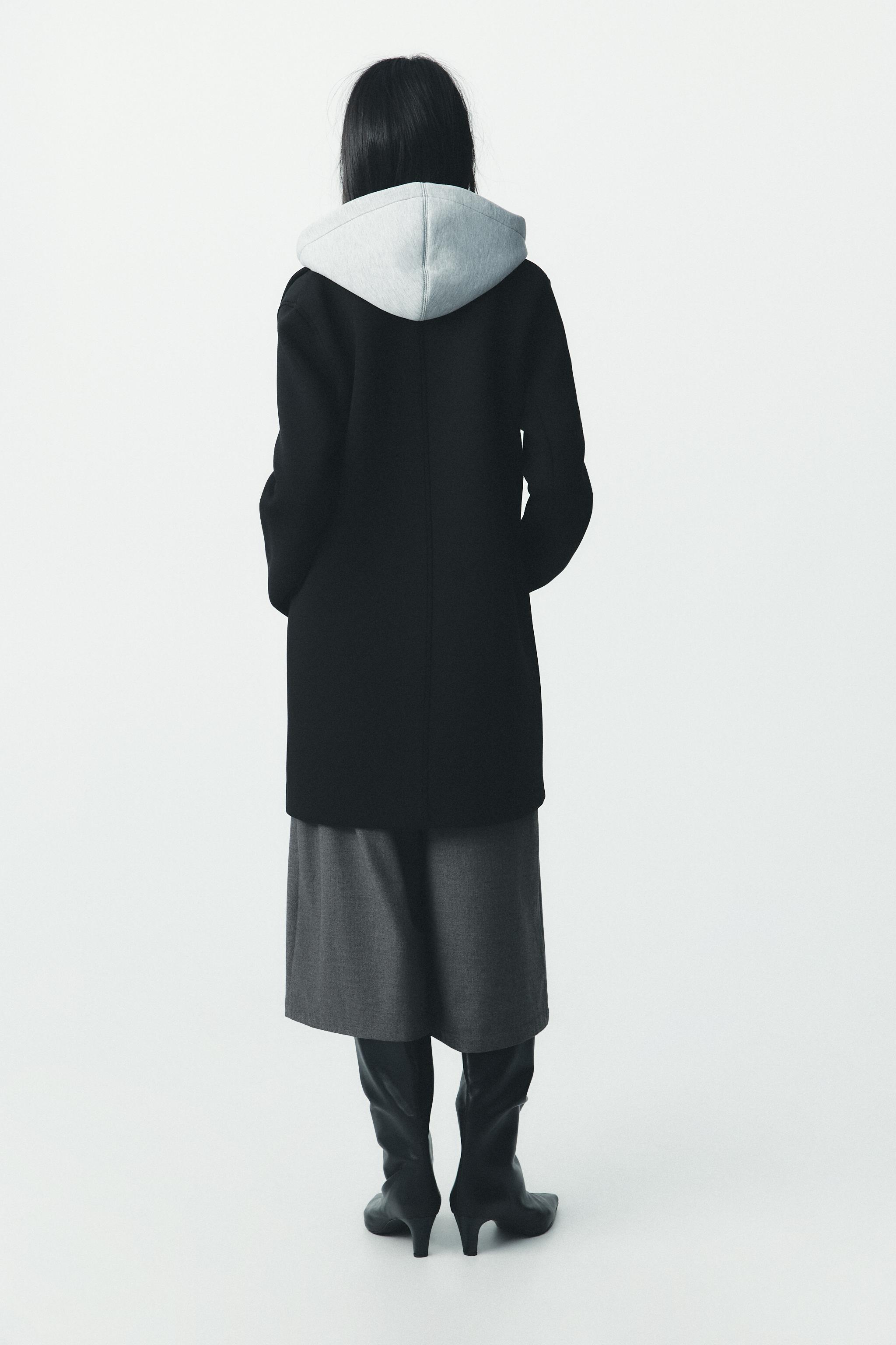 取り外し可能なフード付きコンビコート - ブラック | ZARA Japan / 日本