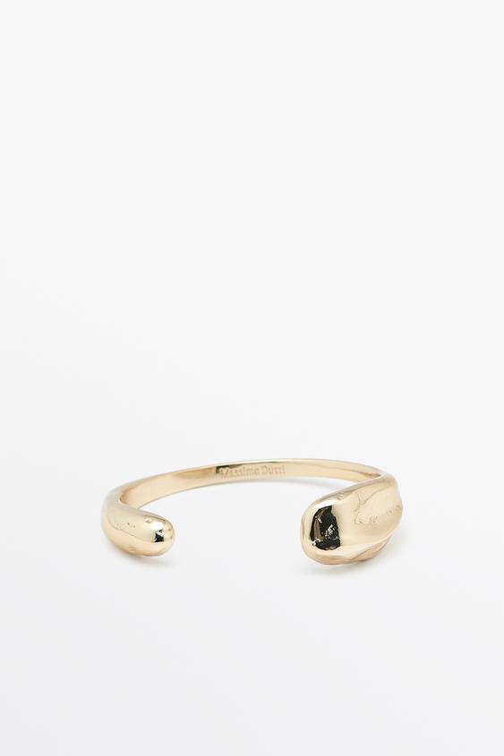 Zara Curved open-design bracelet - Golden - Image 0