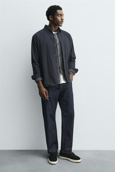 CASUAL LEATHER SHOES - Black by Zara - Image 1